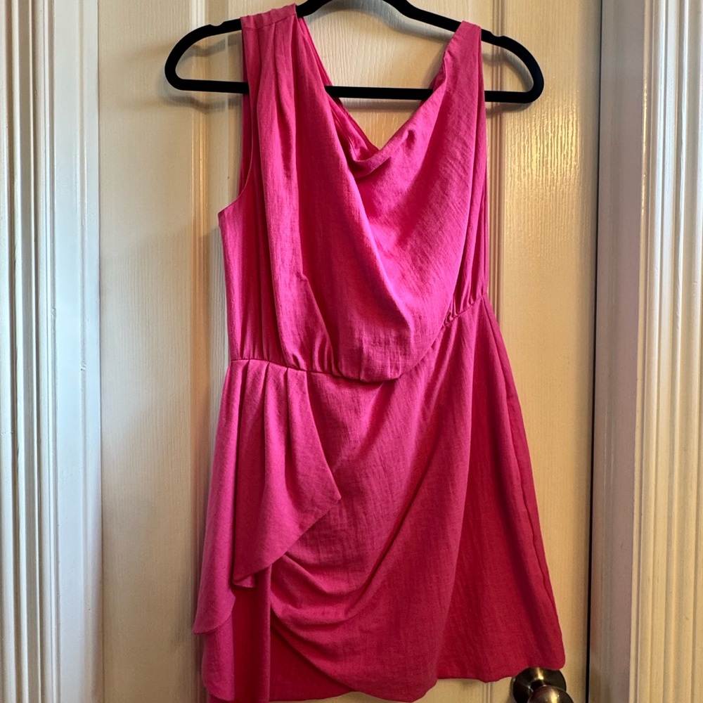 Elegant Pink Sleeveless Dress